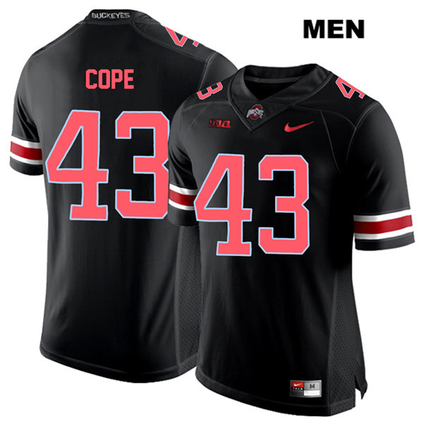 Ohio State Buckeyes Men's Robert Cope #43 Red Number Black Authentic Nike College NCAA Stitched Football Jersey TT19K34TY